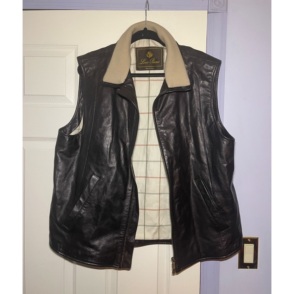 Loro Piana calfskin vest